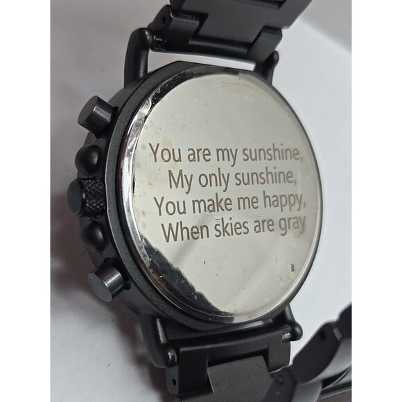 Stay Fine Wood Chronograph Quartz Brown Dial Date Bracelet New Battery Men Watch - Picture 12 of 12